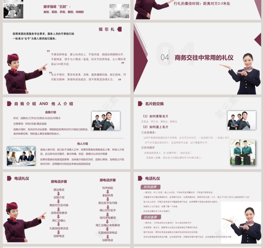 酒店服务礼仪酒店基本礼仪培训PPT模板第4张
