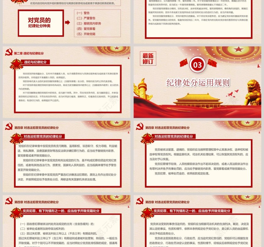 中国共产党纪律处分条例PPT第3张