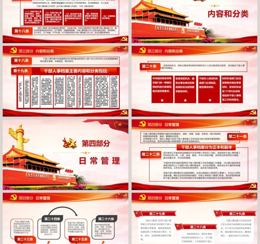 干部人事档案工作条例PPT 第3张