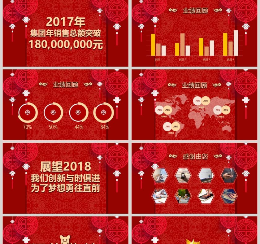 2018金犬旺财主题年会策划PPT第2张