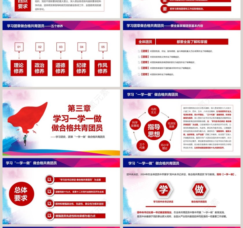 做合格共青团员PPT激情青春放飞梦想第4张