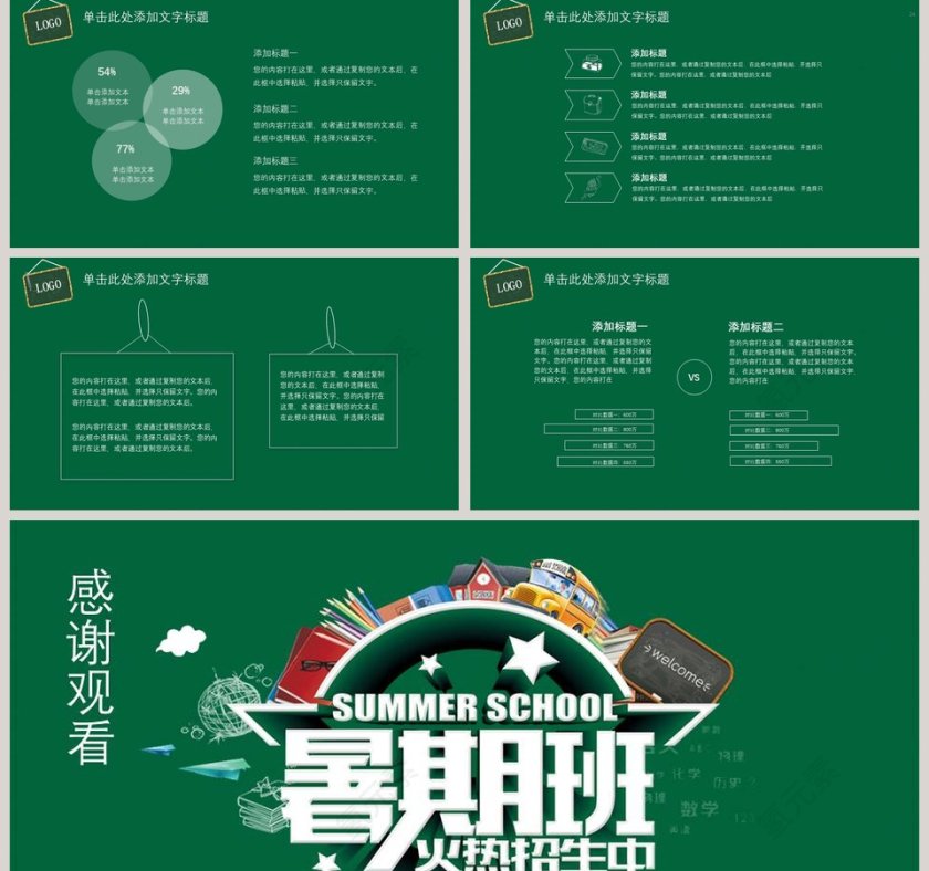 暑假特长班招生动态PPT模板培训班招生PPT第5张