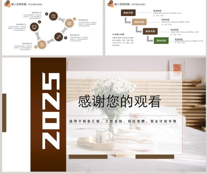 2019商务风财务总结报告ppt第5张