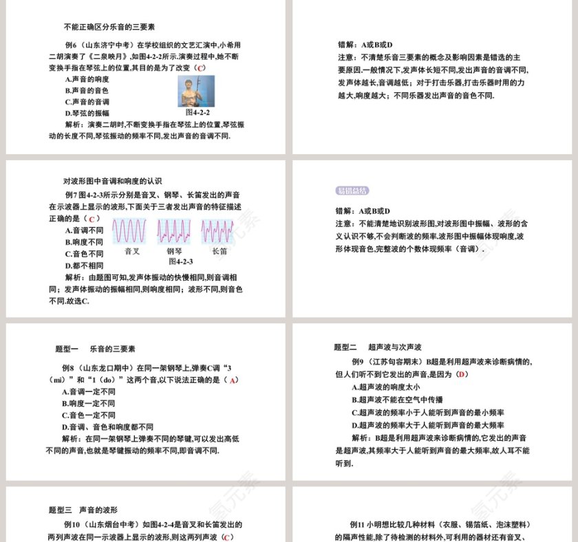 北师大版初中物理八年级上册课件-乐 音教学ppt课件第5张
