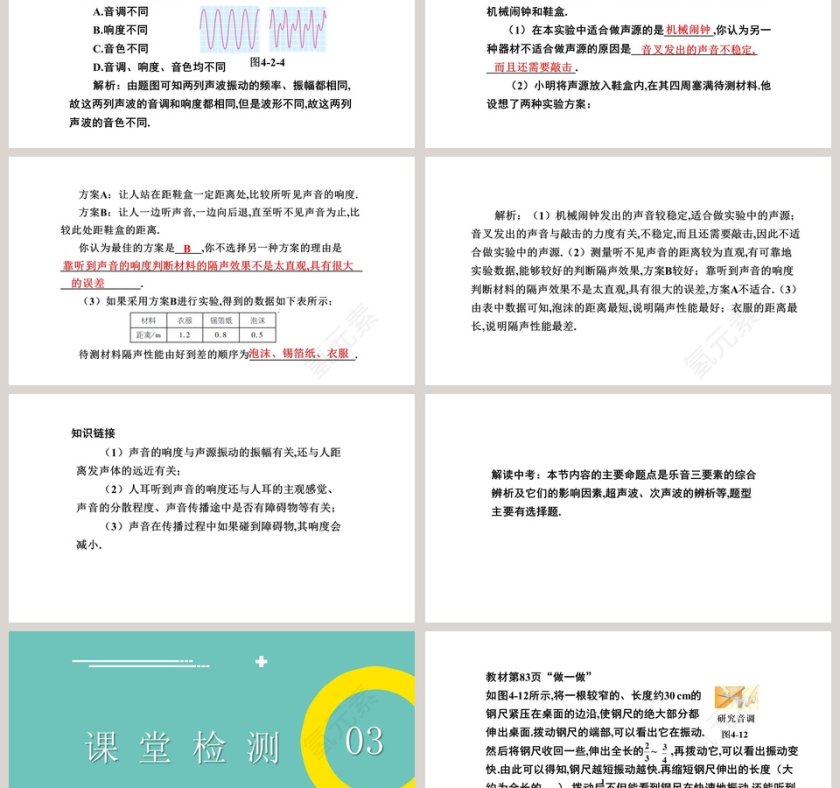 北师大版初中物理八年级上册课件-乐 音教学ppt课件第6张