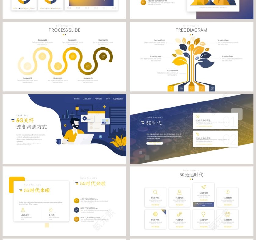 5G飞速时代让生活飞一会PPT第4张