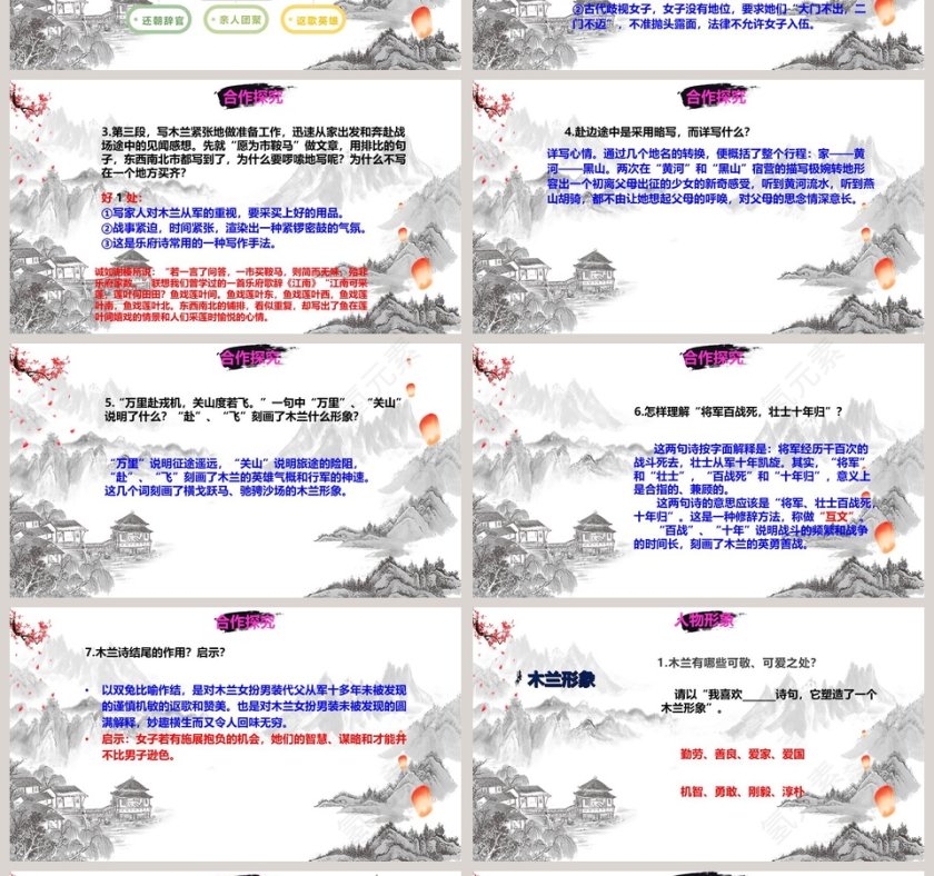 诗词解析木兰诗语文课件PPT第4张