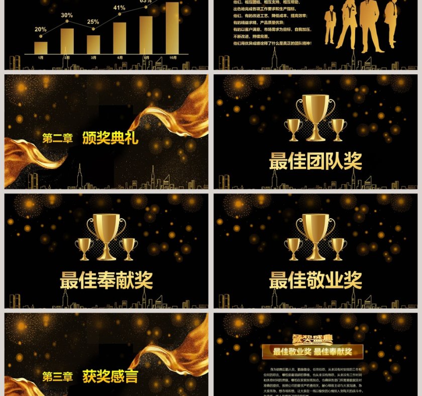 超越梦想共创辉煌周年年会庆典颁奖典礼ppt第3张