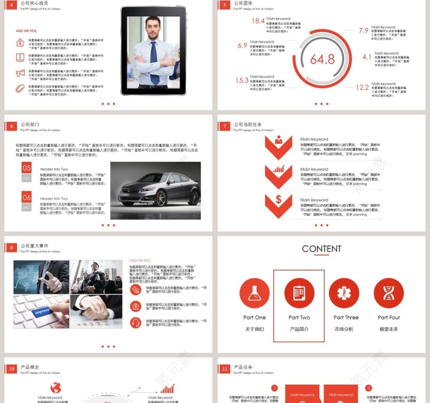 公司企业宣传产品推介PPT模板第2张