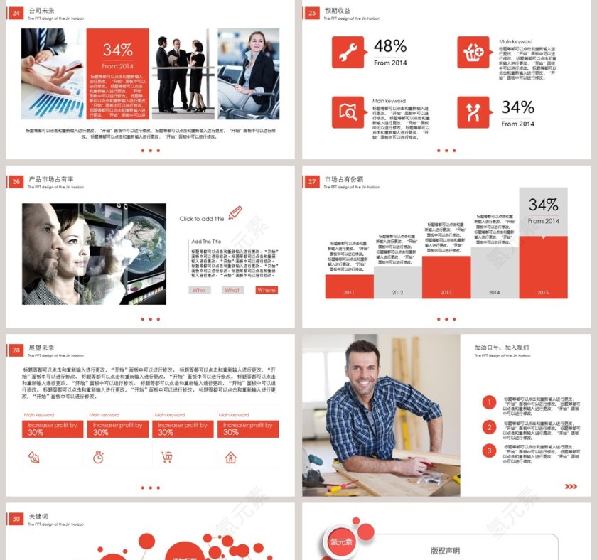 公司企业宣传产品推介PPT模板第5张
