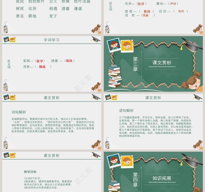 四年级语文课件PPT-幸福是什么第3张