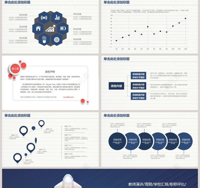 简约教师说课PPT第5张