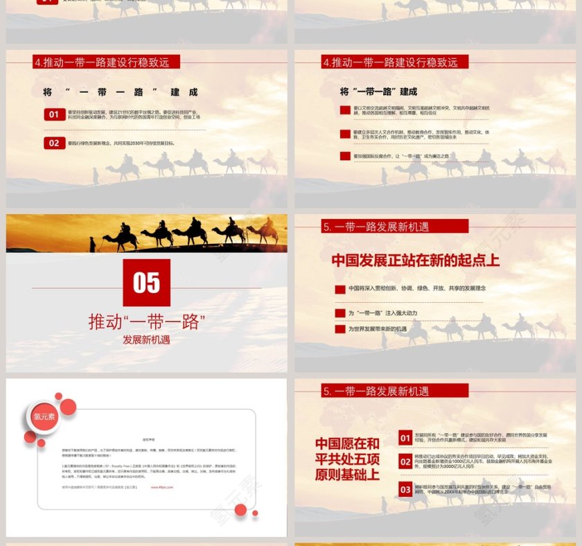 国际合作高峰论坛一带一路PPT第4张