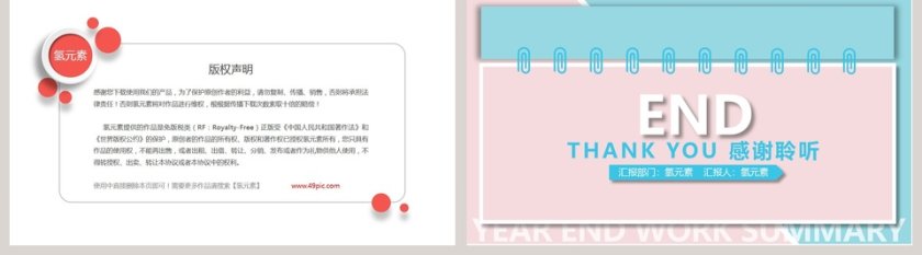 小清新年末工作总结PPT第5张