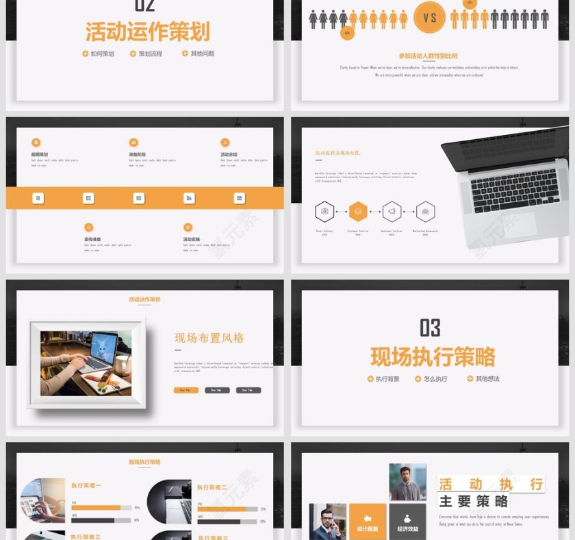活动策划执行方案汇报商业计划书PPT第3张