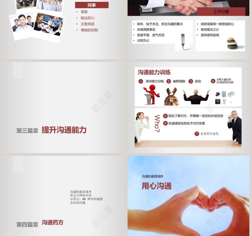 沟通技巧PPT模板第5张