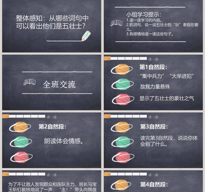 课文解析狼牙山五壮士语文课件PPT第2张