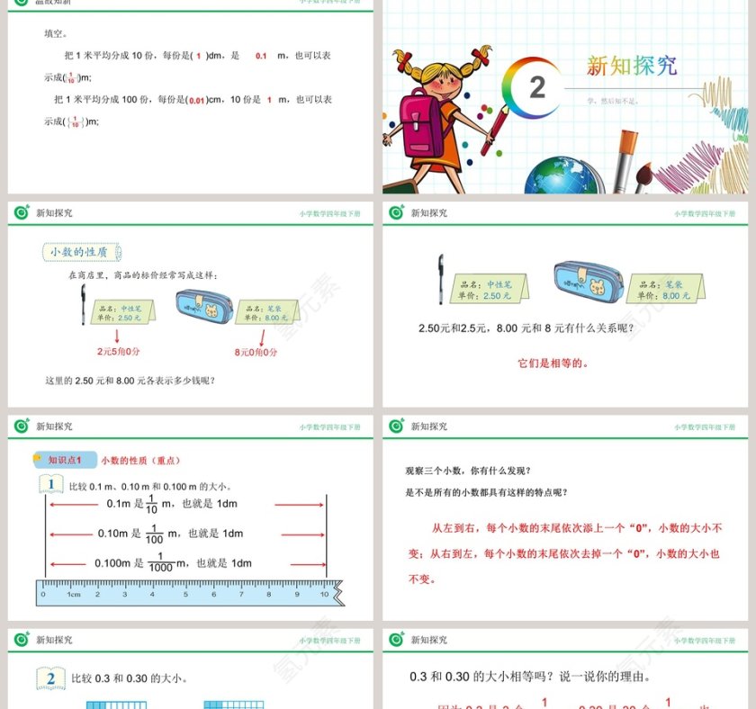 讲师氢元素-小数的性质教学ppt课件第2张