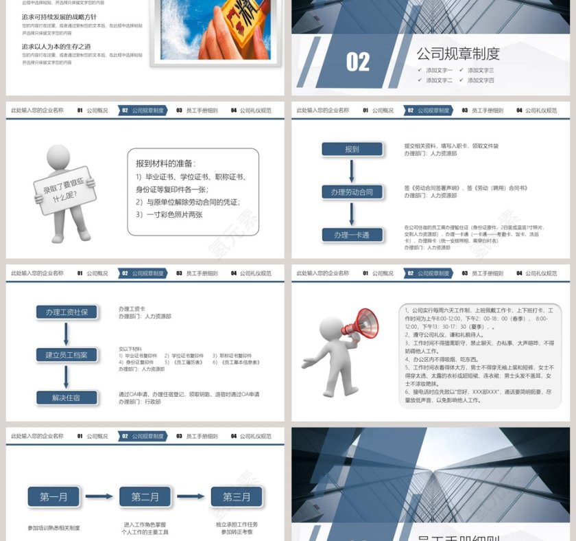员工入职培训企业内训PPT作品第3张