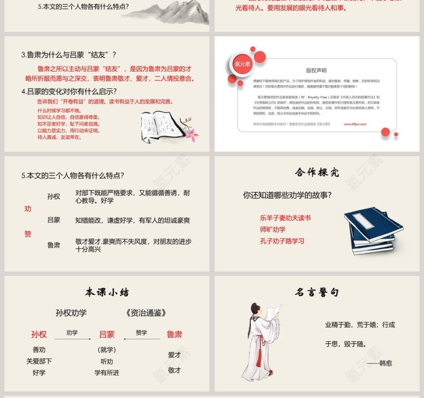 初中语文课件PPT《孙权劝学  》 第4张