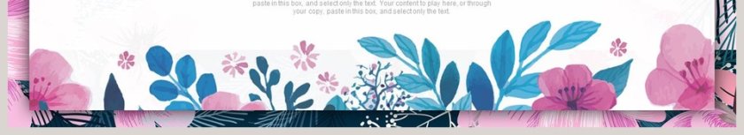 复古夏日小清新水彩花卉PPT模板第6张