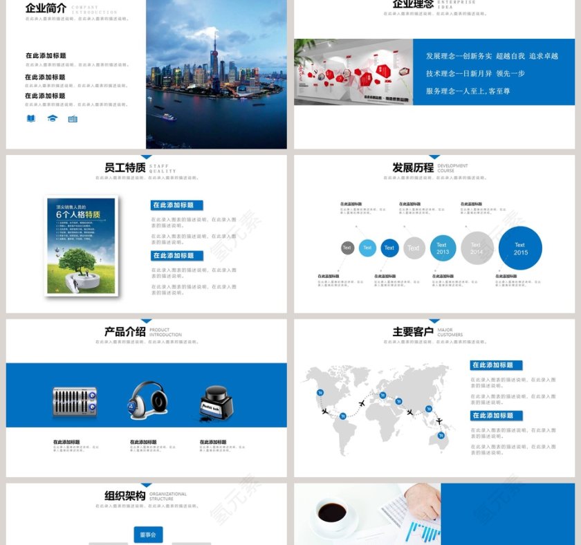 蓝色简约员工入职培训PPT第2张