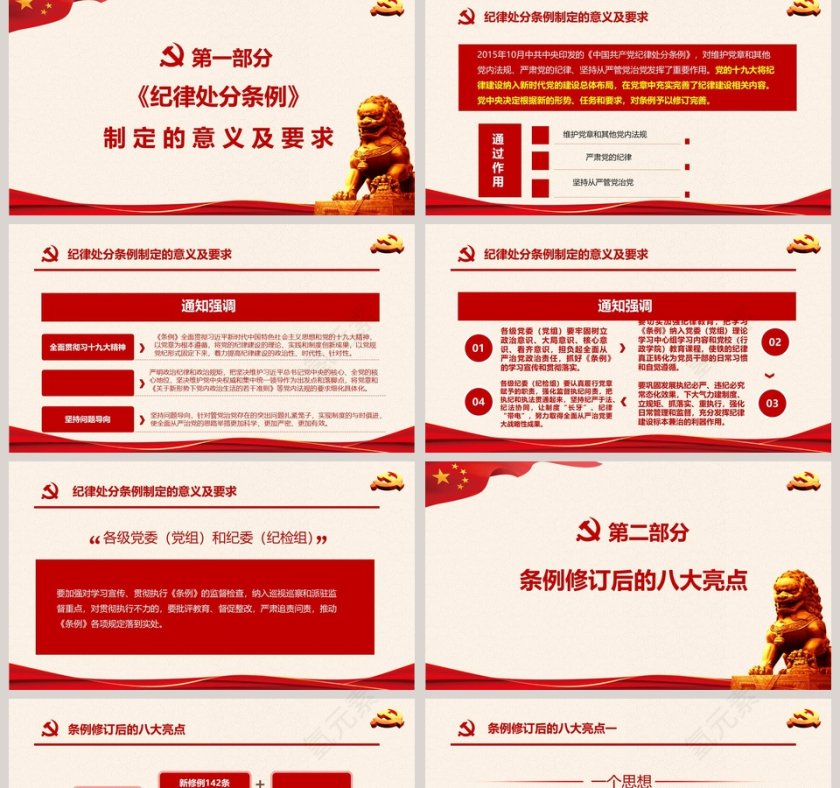 中国共产党纪律处分条例PPT模板 第2张