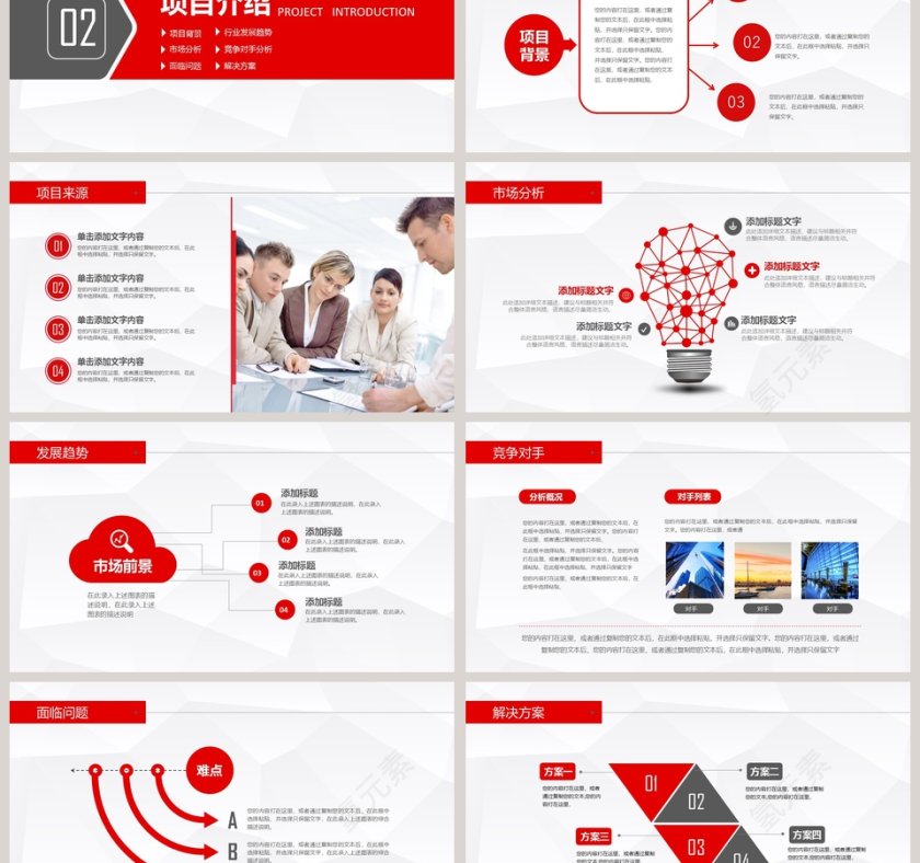 清新简约企业融资计划书PPT模板第3张