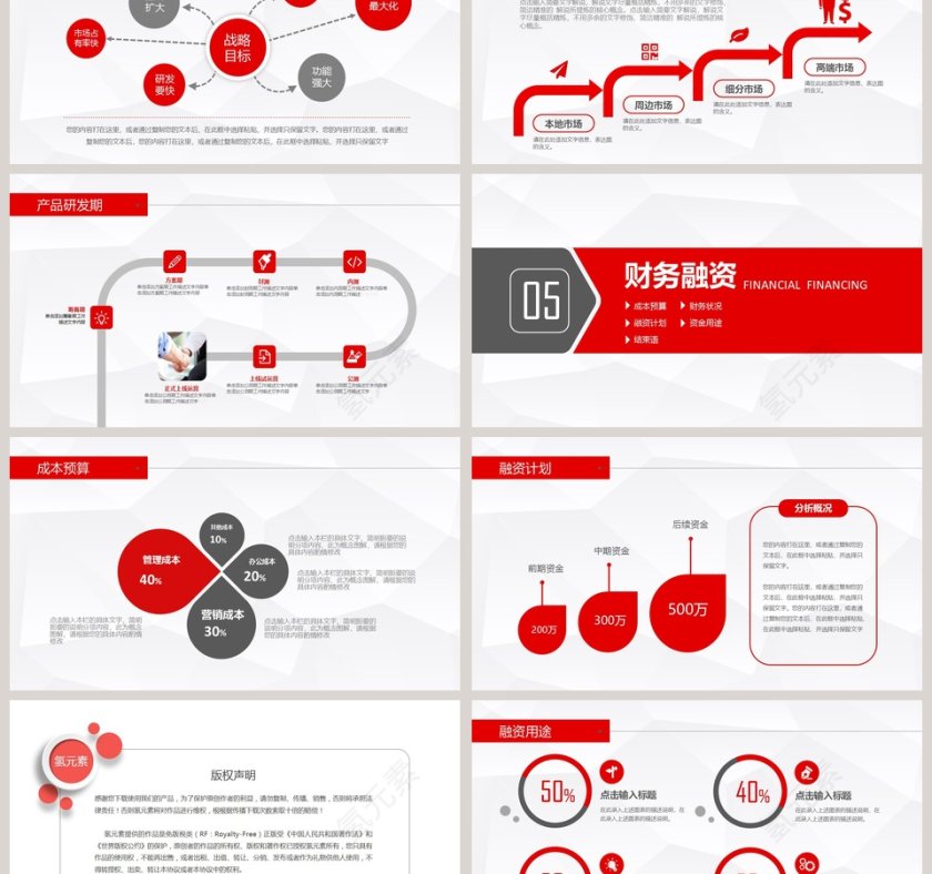 清新简约企业融资计划书PPT模板第6张
