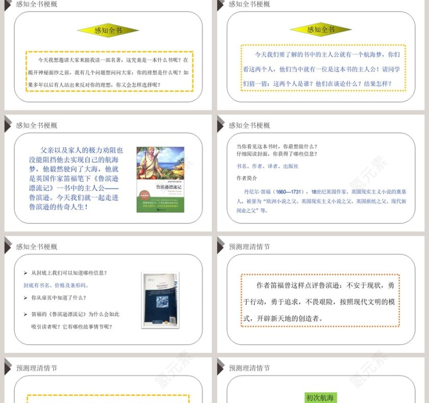 部编版六年级语文下册漫步世界名著花园语文课件PPT第2张