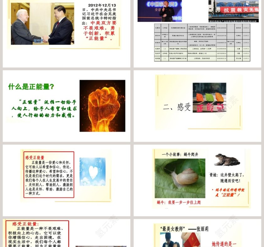 简约清新大气20xx正能量培训ppt第2张
