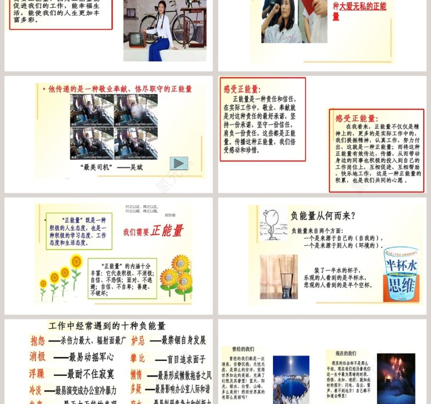 简约清新大气20xx正能量培训ppt第3张