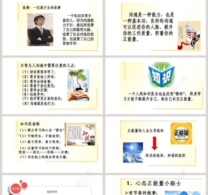 简约清新大气20xx正能量培训ppt第5张