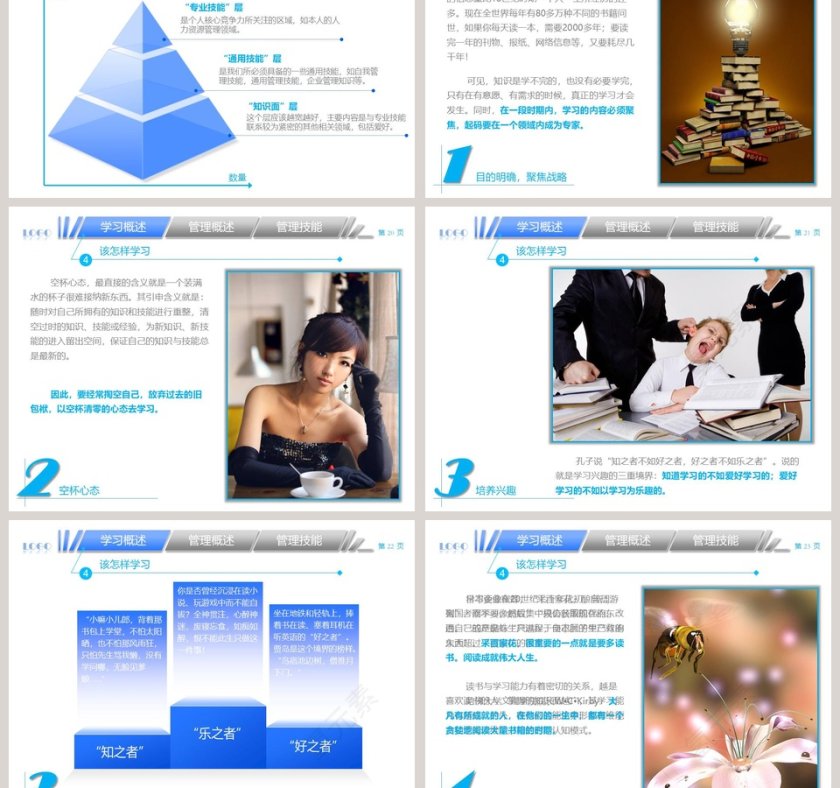 彩色简约商务模板该学哪些管理第5张