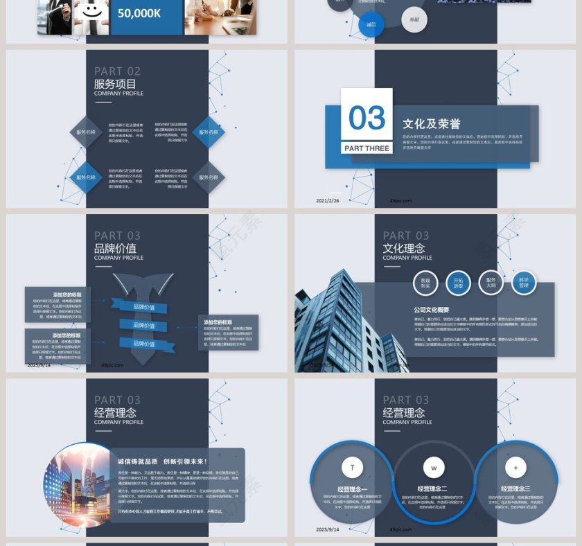 项目推广企业简介PPT模板第4张