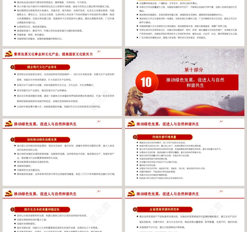 国民经济和社会发展第十四风五年规划和2035年远景目标建议PPT模板第9张