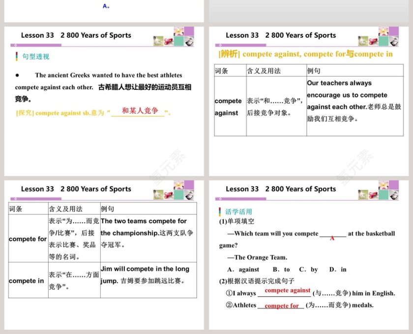 探索2 800 Years of Sports的精彩时刻：专业PPT模板第4张