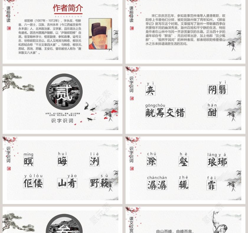 诗词解析醉翁亭记语文课件PPT第2张