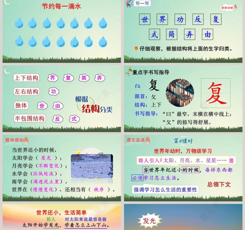 二年级语文下册当世界年纪还小的时候语文课件PPT第2张