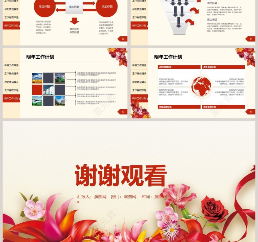 2019年度工作总结汇报PPT第6张