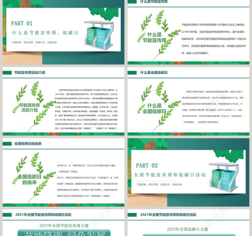 节能宣传周和全国低碳日PPT模板第2张