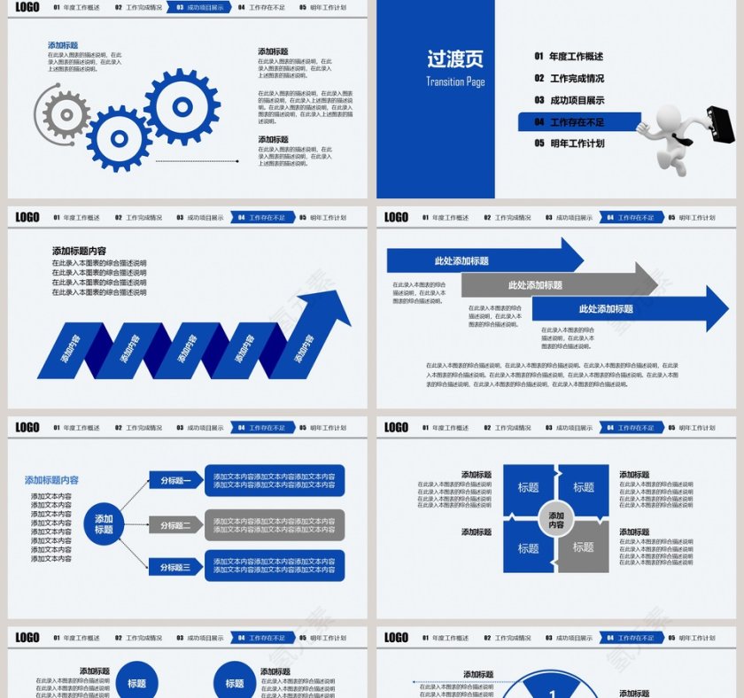 2019工作总结年度汇报PPT模板第5张