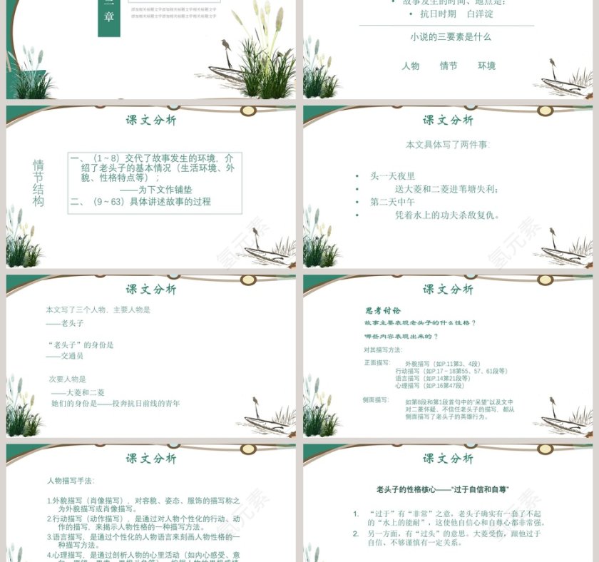 初中语文课件PPT《芦花荡 》  第3张