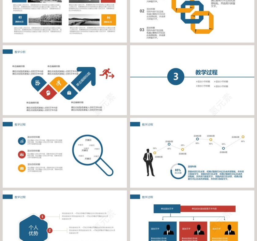 简约清新信息化教学PPT模板第3张
