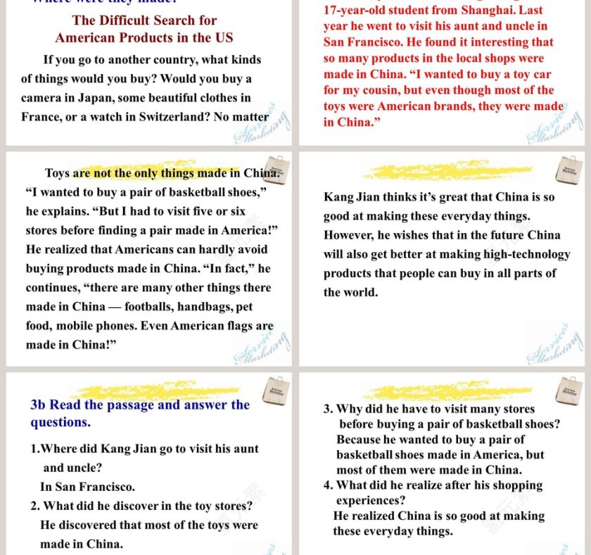 Unit 5What are the shirts made ofSection A 3a3c - 教育培训行业PPT模板第3张