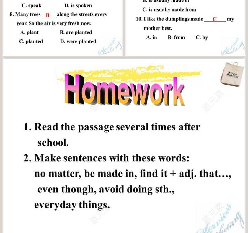 Unit 5What are the shirts made ofSection A 3a3c - 教育培训行业PPT模板第7张
