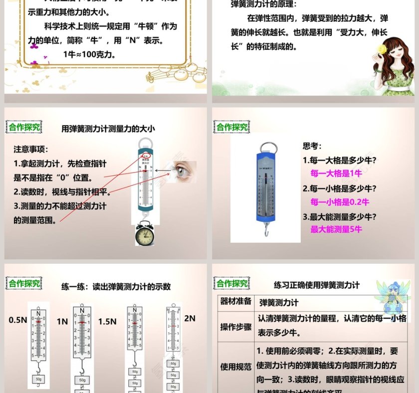 教科版   五年级上册-测量力的大小教学ppt课件第3张
