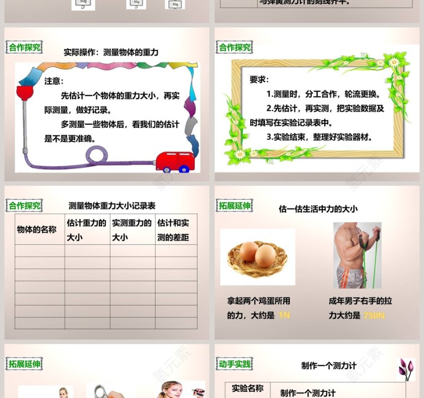 教科版   五年级上册-测量力的大小教学ppt课件第4张