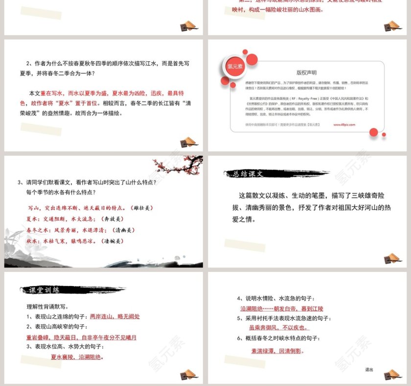 课文解读郦道元三峡语文课件PPT第7张