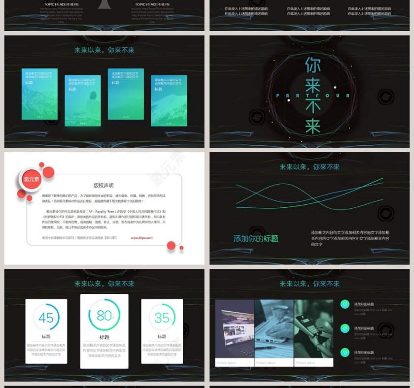 黑色大气创新未来PPT模板第4张